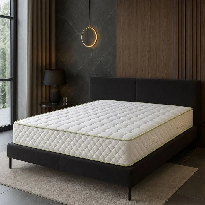 Matelas 140x190 x 21 cm - Ferme - Aertech 35 Kg-m3 HR Haute Densit - 5 Zones de Confort-0