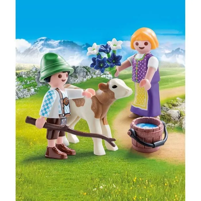 Autre - Enfants avec veau-1