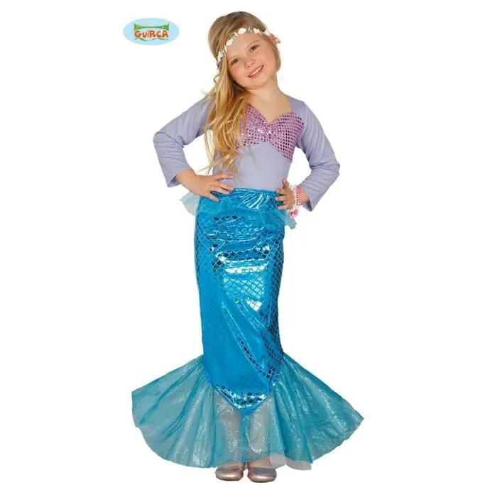 Déguisement Enfant - Sirena - Modèle Mer - Bleu - Polyester-0