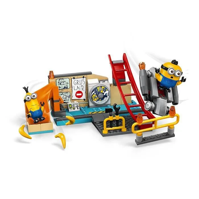 LEGO® 75546 Minions dans le laboratoire de Gru avec les figurines d'Otto et Kevin pour Filles et Garçons de 4 ans et plus-2