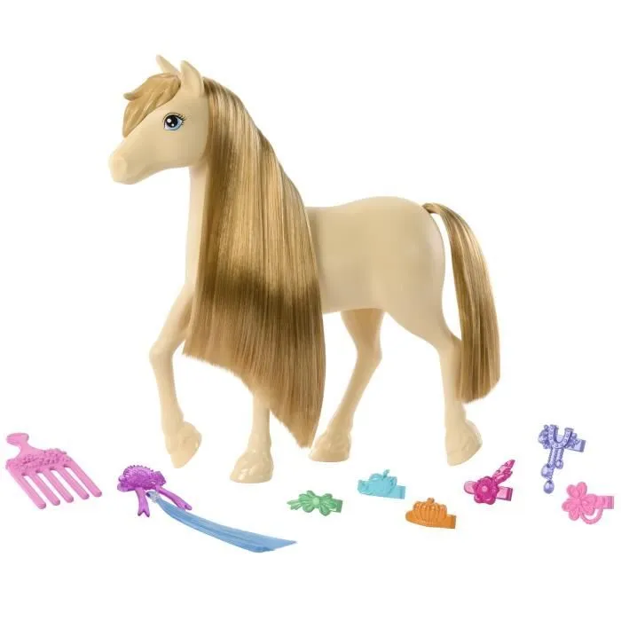 Barbie – Barbie Mysteries : The Great Horse Chase-Poney et accessoires HXJ36-5