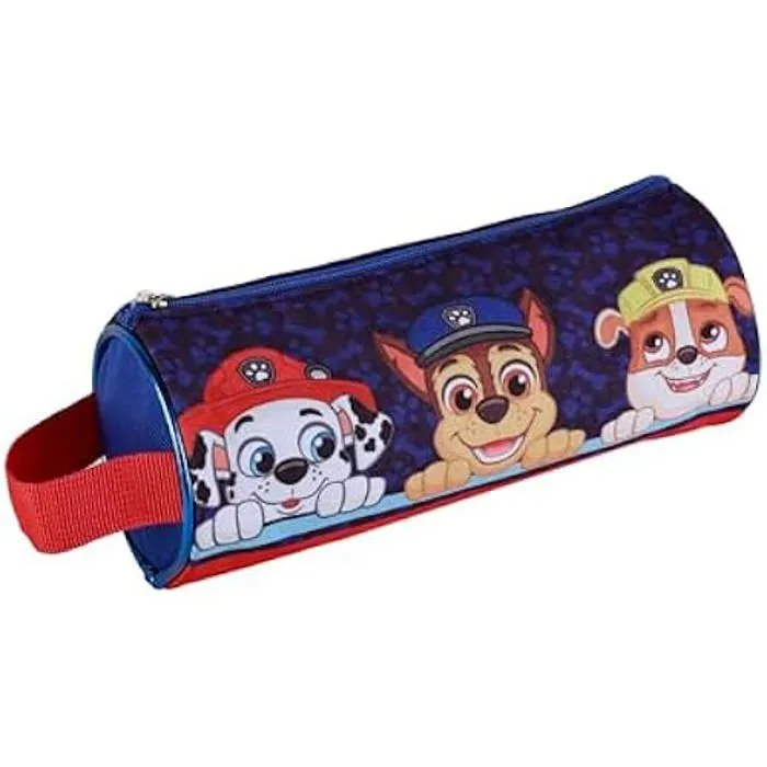 Trousse - PAW PATROL - Pat' Patrouille - Ronde - 8 x 22 x 8 cm - Mixte Enfant - Noir-0