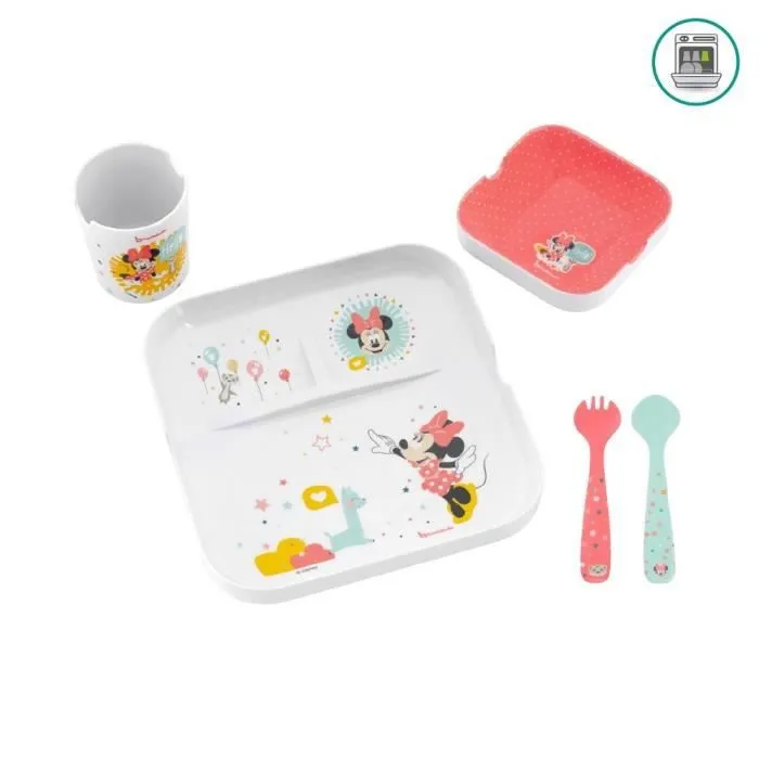 BADABULLE Set Repas Mélamine Minnie-0