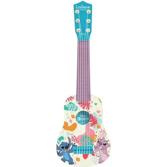 Lexibook - Ma Première Guitare Stitch - 53cm - Guide d'apprentissage inclus-0