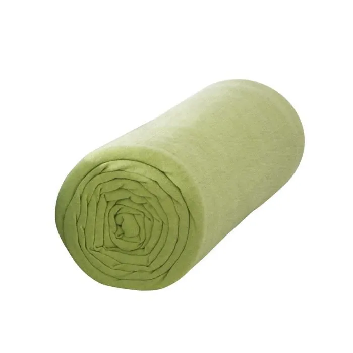 Drap housse extensible - LA MAISON D'AMELIE - EXTENS 90x190 - Vert - Coton - 25 cm bonnet-0