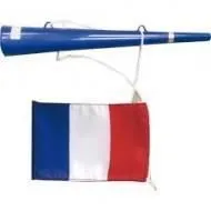 Vuvuzela Trompette avec drapeau - France - Bleu - Mixte-1