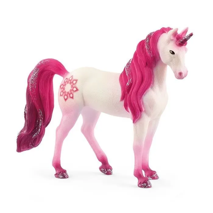Figurine Licorne jument Mandala - Tatouage rose - Schleich 70717 Bayala®-0