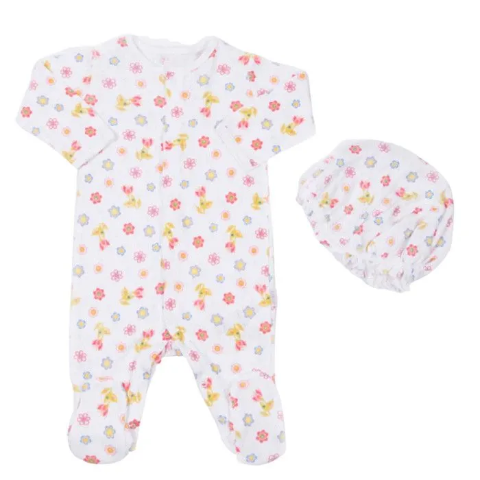 Dors-bien bébé en coton jacquard biologique Iris-0