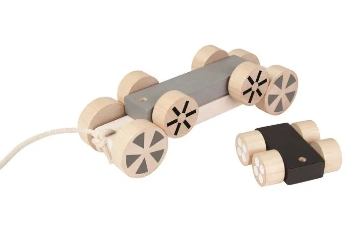 Jeu en bois Autos mobiles 3 en 1 - PLAN TOYS - Mixte - Lot de 3 véhicules - Intérieur-2