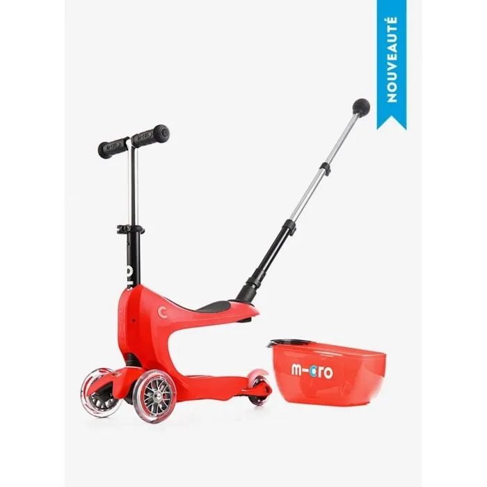 Trottinette évolutive 3 roues - Mini 2Go Deluxe Rouge-1