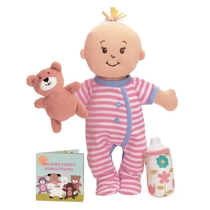 Poupée Wee bébé Stella Sleepy Time Parfums Doux - MANHATTAN TOY - Disney Princesses - Rose - Parfum de lavande-0