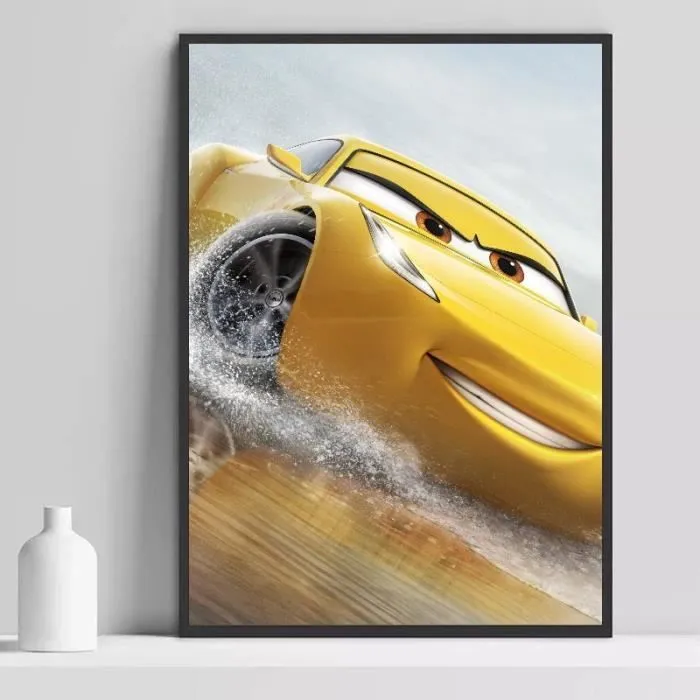 Poster Cars 50x70cm - Chambre Bébé Garcon Fille - Affiche Décorative Poster Décoration Maison- Flash McQueen-0