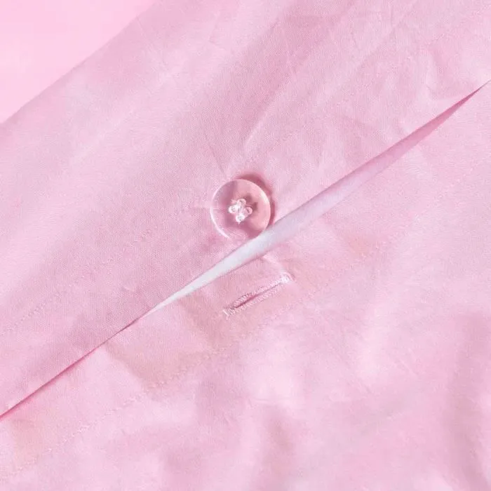 Housse de couette - Non spécifié - 230 x 220 cm - Coton égyptien 200 fils - Rose - Hypoallergénique-1