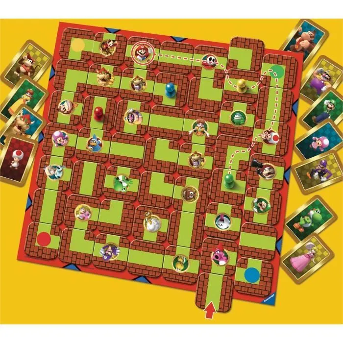 Labyrinthe SUPER MARIO, Jeu de société famille, Chasse au trésor dans un labyrinthe en mouvement, Dès 7 ans, Ravensburger-2