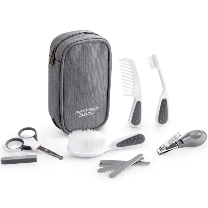 FORMULA BABY Kit de soin bébé 6 pièces gris-1