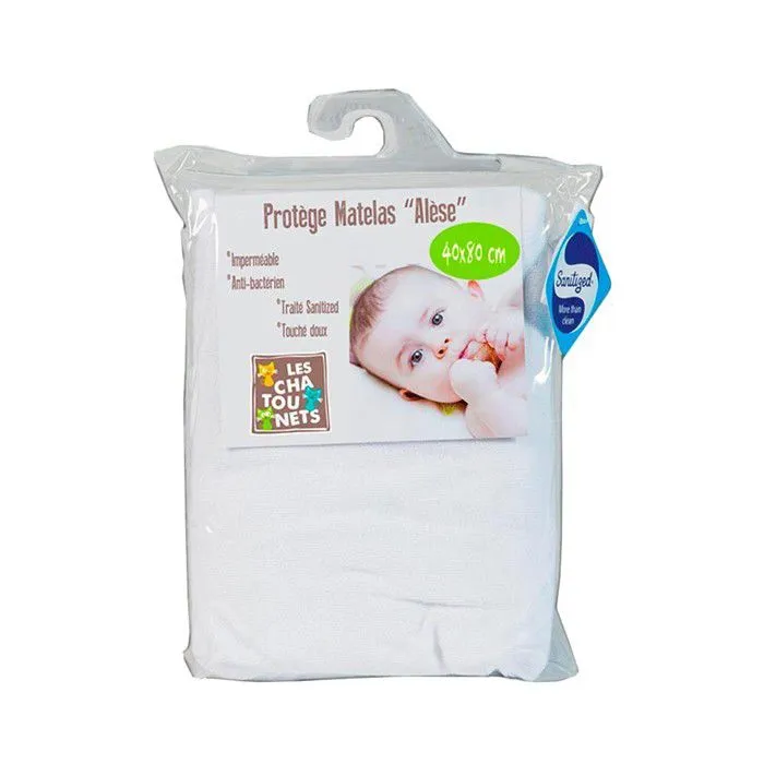 Protège Matelas Bébé 40x80 Alèse berceau-0
