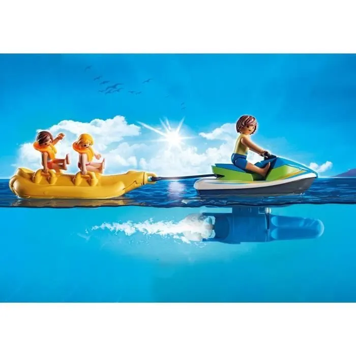 PLAYMOBIL - Summer Fun - Vacanciers avec Jet Ski et Banane - Glisse garantie - Mixte - A partir de 4 ans-3