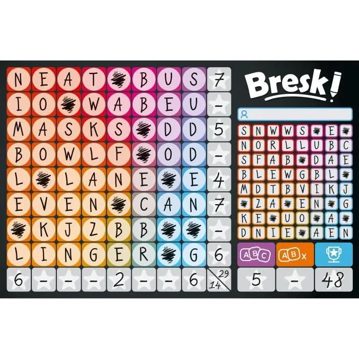 JUMBO 19784 - BRESK! - Jeu de mots, style mots croisés-3