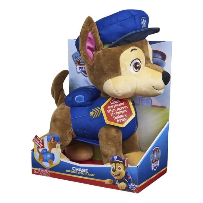 Peluche sonore Pat' Patrouille Feature Plush Chase-1