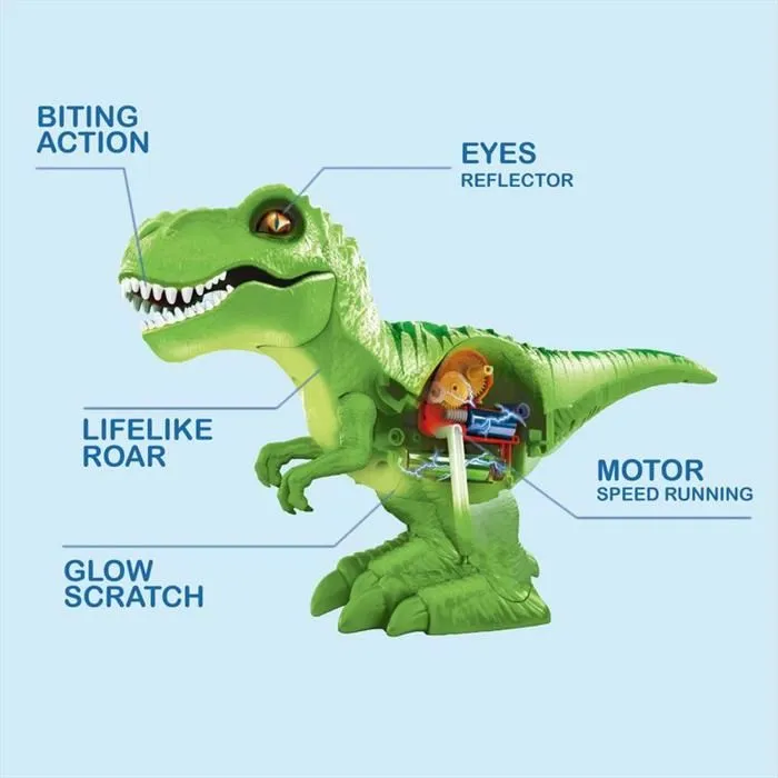 Zuru Robo Alive Green T Rex Dinosaur Promenades + Sons-4