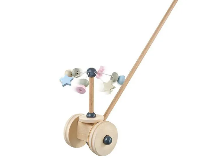 Jouet à pousser - SELECTA - Carrousel étoilé à pousser - Enfant - 12 mois - Multicolore - Bois-2