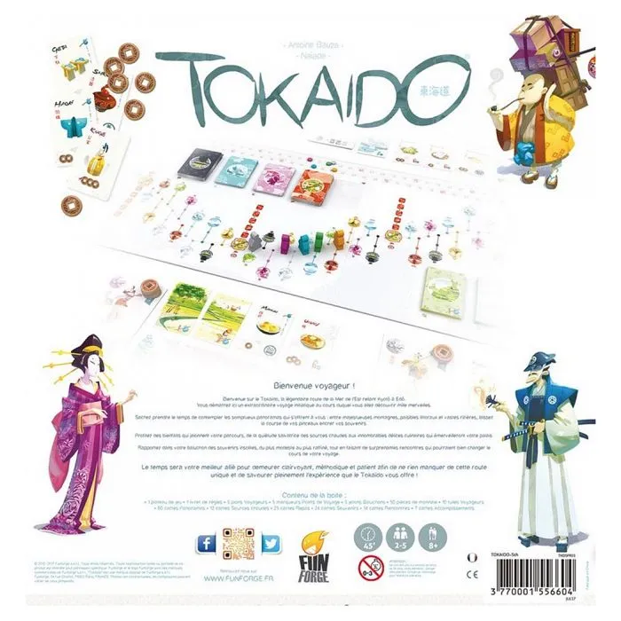 Jeu de société - ASMODEE - Funforge Tokaido - Voyage au Japon - 45 min - 2 à 5 joueurs-2