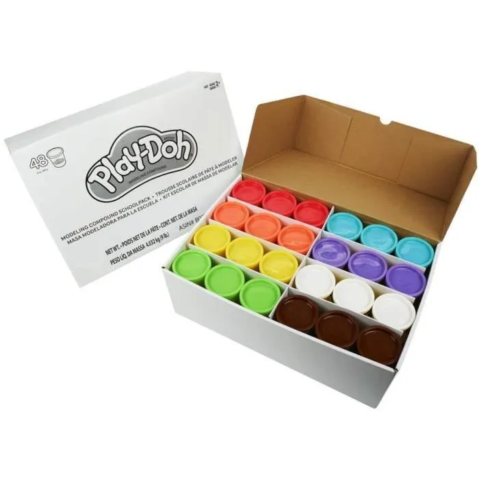 PLAY-DOH - Coffret Ecole - 48 pots de pâte à modeler - Enfant - Mixte - A partir de 24 mois-2