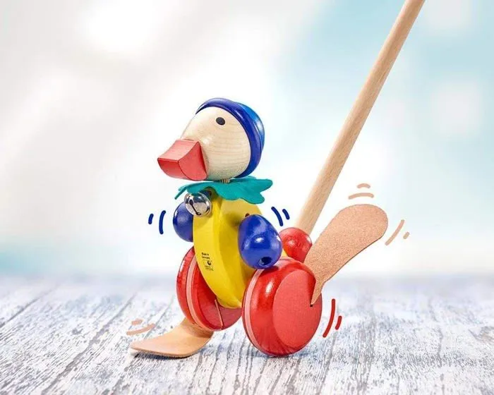 Jouet à pousser - Canard Pedella-2