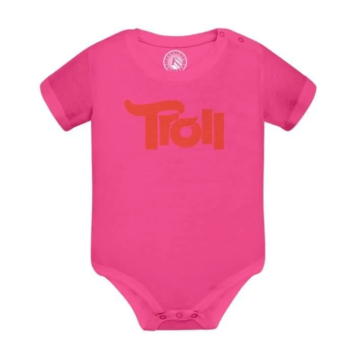 Body Bébé Manche Courte Rose Troll Jeux Vidéo Meme Internet Gamer-0