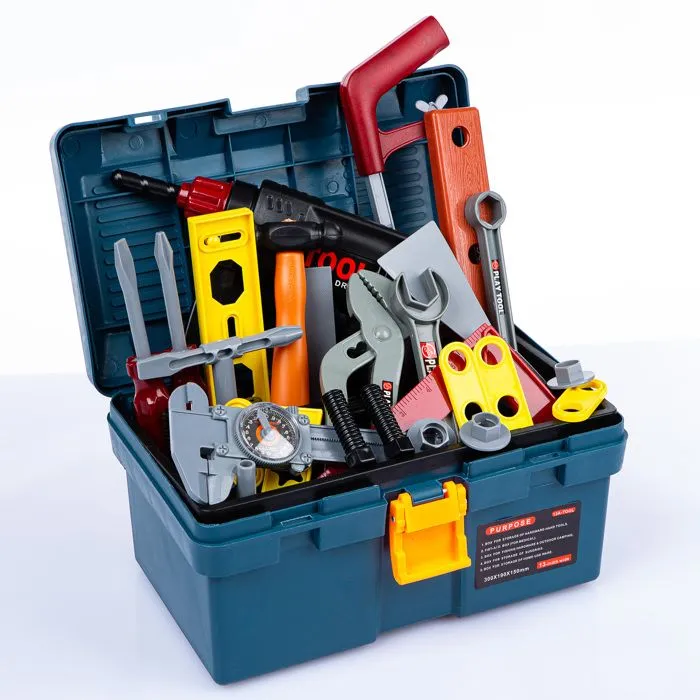 Boîte à outils enfant – Coffret 24 pièces avec tournevis, marteau, clés – jeu éducatif dès 3 ans, portable et sécurisé-4