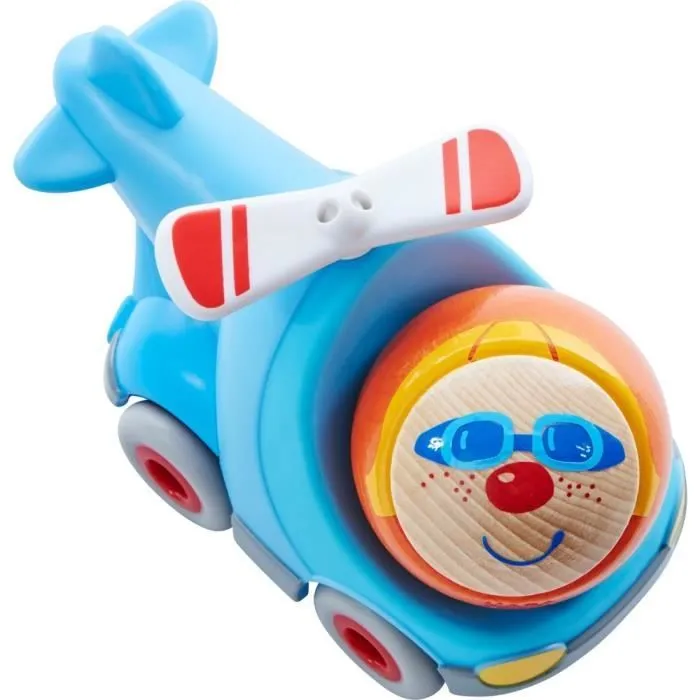 Haba - Hélicoptère Hugo pour la piste à billes de Kullerbü - Bleu - 24 mois - 2 ans - Jouet pour enfant-1