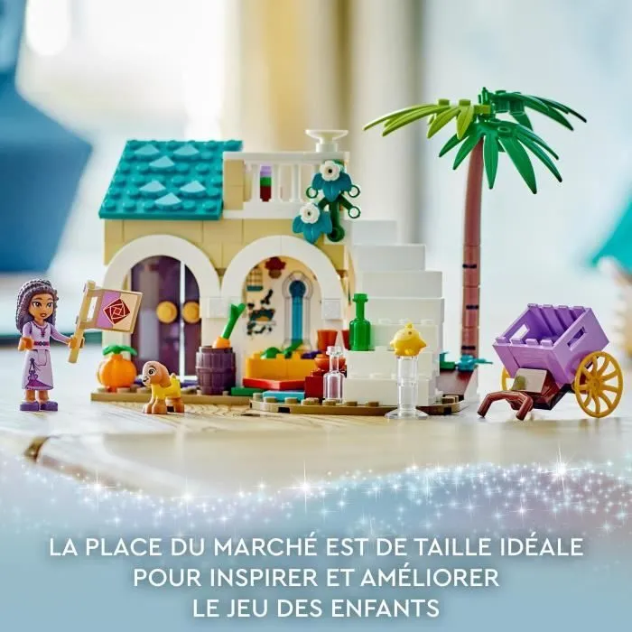 LEGO® Disney Wish 43223 Asha dans la Ville de Rosas, avec Poupée Asha, Jouet de Chèvre Valentino et Figurine Star, Film Wish-4