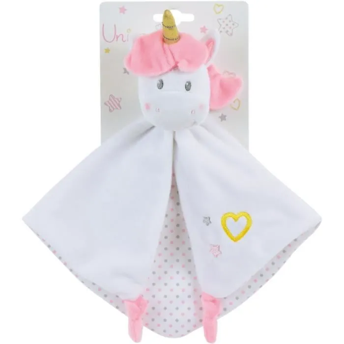 Doudou Licorne JEMINI - Hauteur 32cm - Couleurs Douces - Peluche Douce - Pour Bébé-0