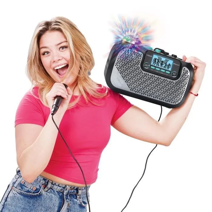 Enceinte Karaoké VTECH - Supersound Karaoke - 40W - Noir et gris - Pour enfants à partir de 14 ans-2