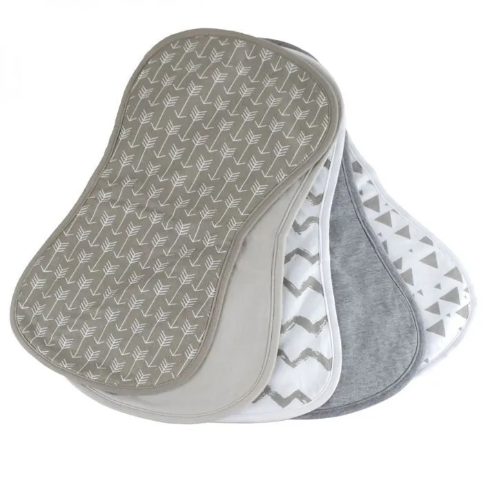 Lot de 20 bavoirs bébé pour épaule 100% coton - Monsieur Bébé-0