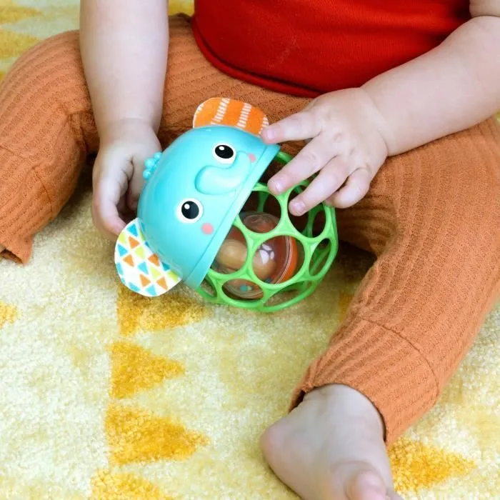 Hochet musical lumineux - BRIGHT STARTS - Giggle & Glow - Jouet éléphant - Oball facile à saisir - Nouveau-né+ - Unisexe-3