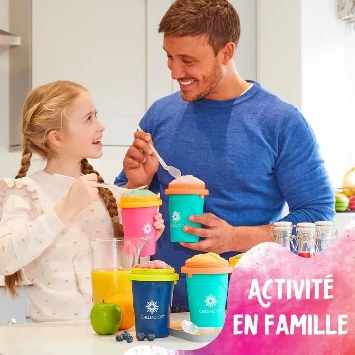 Mug à granité Chillfactor - Bandai - Couleur aléatoire Bleu, Rose ou Vert - fourni avec paille-4