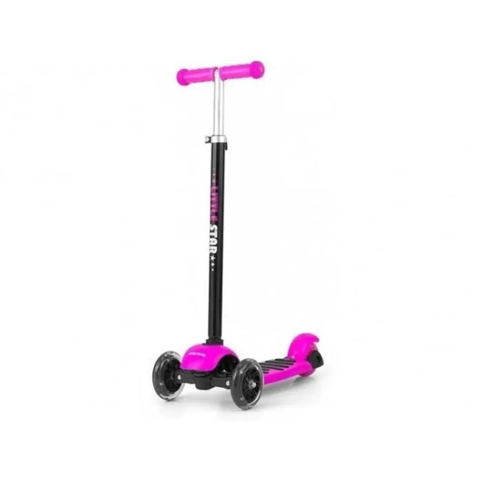 Trottinette - MILLY MALLY - Little Star 3-en-1 - Rose - Aluminium - 57x27x100cm - 24 mois - 50 kg - 3 roues-0