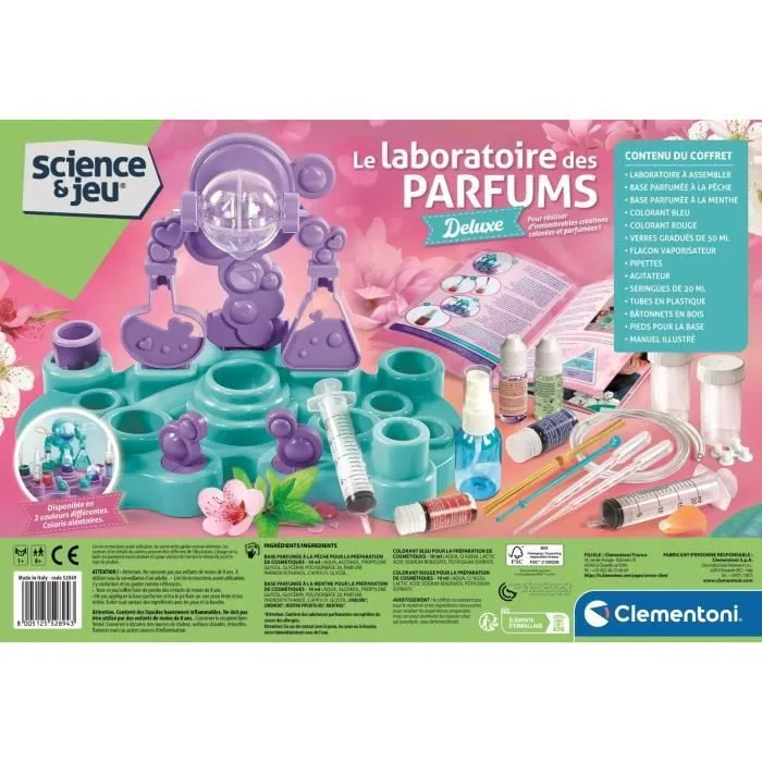 CLEMENTONI - Mon laboratoire de cosmétique Deluxe - Créer son parfum, sa crème et autres - Dès 8 ans-4
