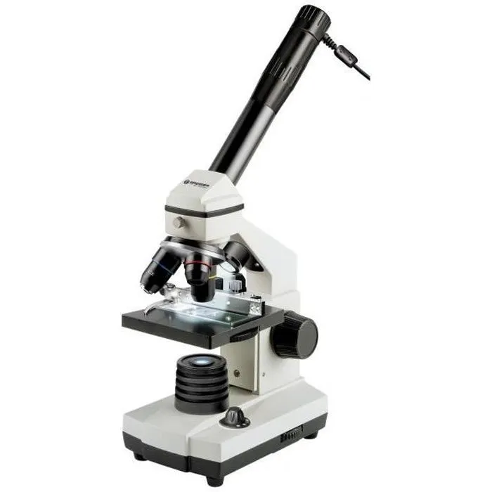 Microscope BRESSER Biolux NV 20x-1280x avec système de zoom Barlow et éclairage LED-0