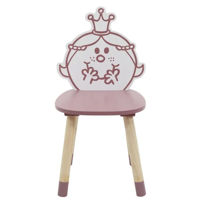 Chaise Enfant "Madame Princesse" 57cm Rose-1