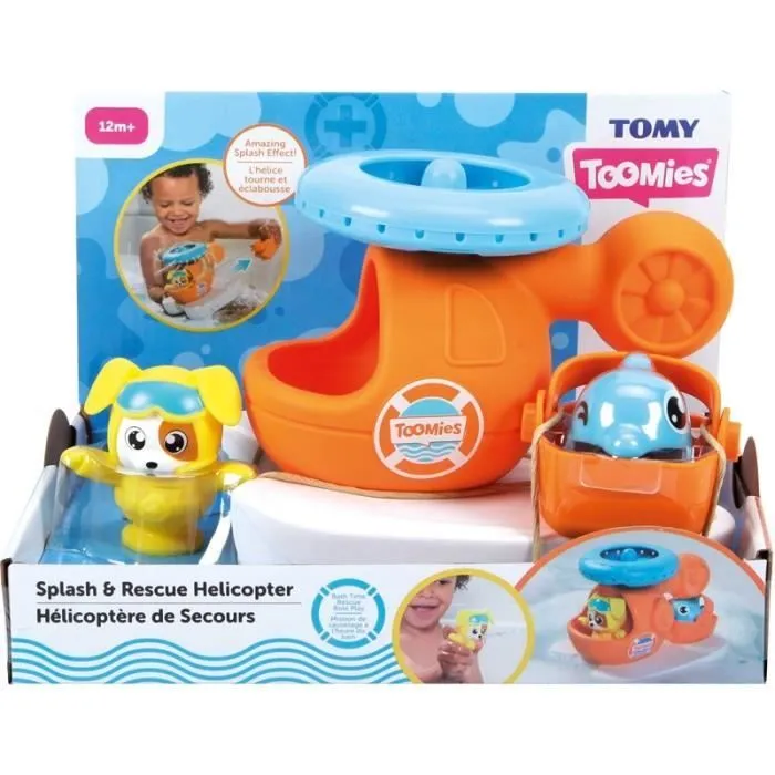 Jeux d'éveil Helicoptere de Secours Tomy France - multicolore - 16x16x16 cm-0