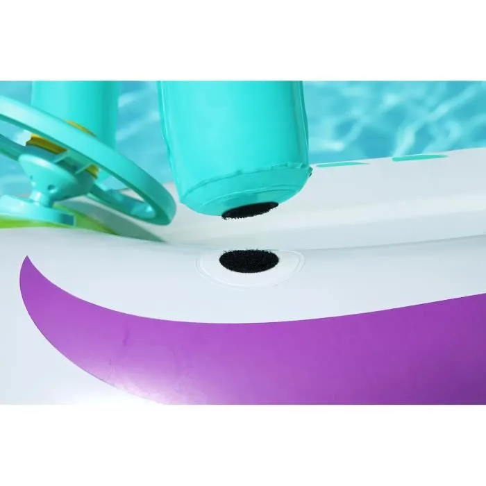 Bateau Gonflable - Bestway - Vaisseau Spatial - 98x95x61 cm - Toit Amovible - Klaxon Sonore-3