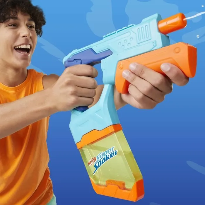 Nerf Dunk-Fill, Pack de 2 pistolets à eau, réservoirs à remplissage instantané facile, jouets d'eau, Super Soaker, dès 6 ans-0