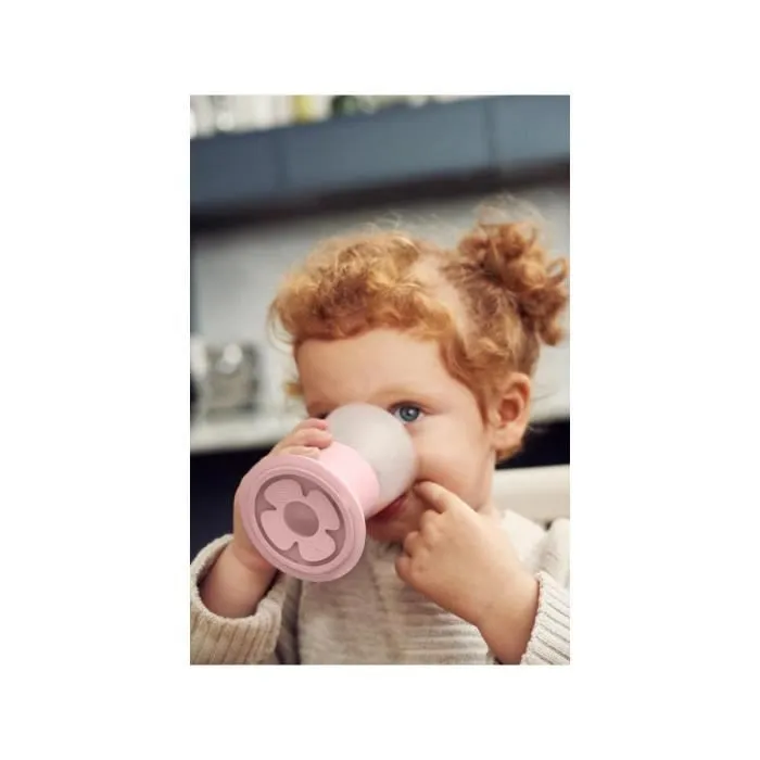 Verre pour Bébé - BABYBJÖRN - Lot de 2 - Rose pastel - Facile à saisir-1