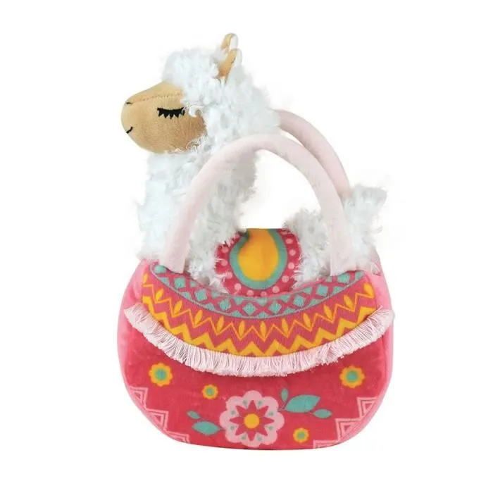 JEMINI Peluche Lama Dans Sac Pour Enfant - 24 cm-1