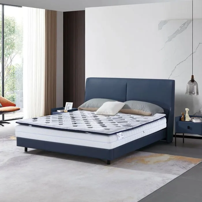 Surmatelas 140x190 cm Everest Rafraîchissant - Mémoire de forme - Tissu Cool Fabric-0