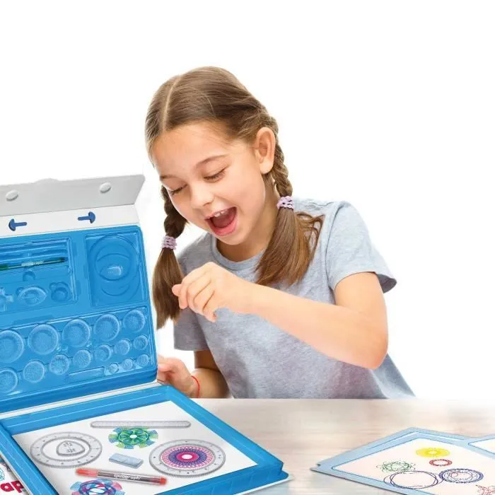 Kit de dessin Spirograph Deluxe Set - 45 pièces - WORLDBRANDS - 8 ans et plus - Multicolore-2
