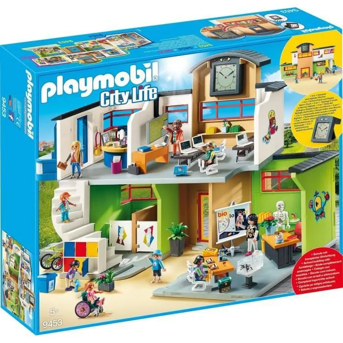 PLAYMOBIL - 9453 - City Life - Ecole aménagée - 242 pièces-0