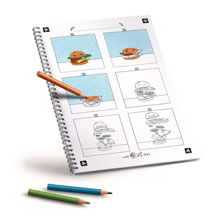 Maped Creativ - Animaker Flash Pop pour Créer 13 Animations GIF - Cahier de Coloriage + Crayons de Couleur + Feutre Fin - Dès 6 Ans-2
